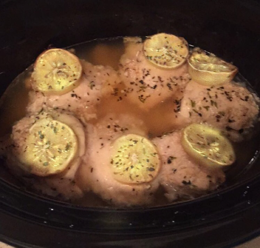 Crock Pot Lemon Garlic Chicken - After 'I Do'